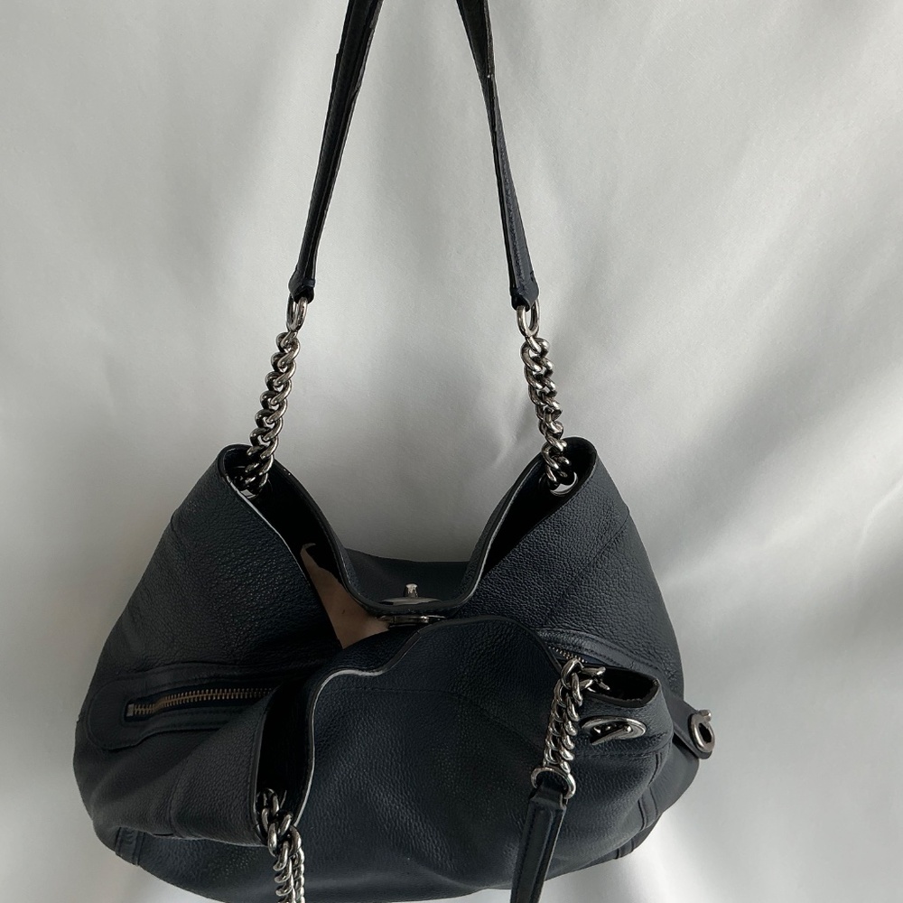 COACH Navy Blue Leather Bag - Picture 14 of 16